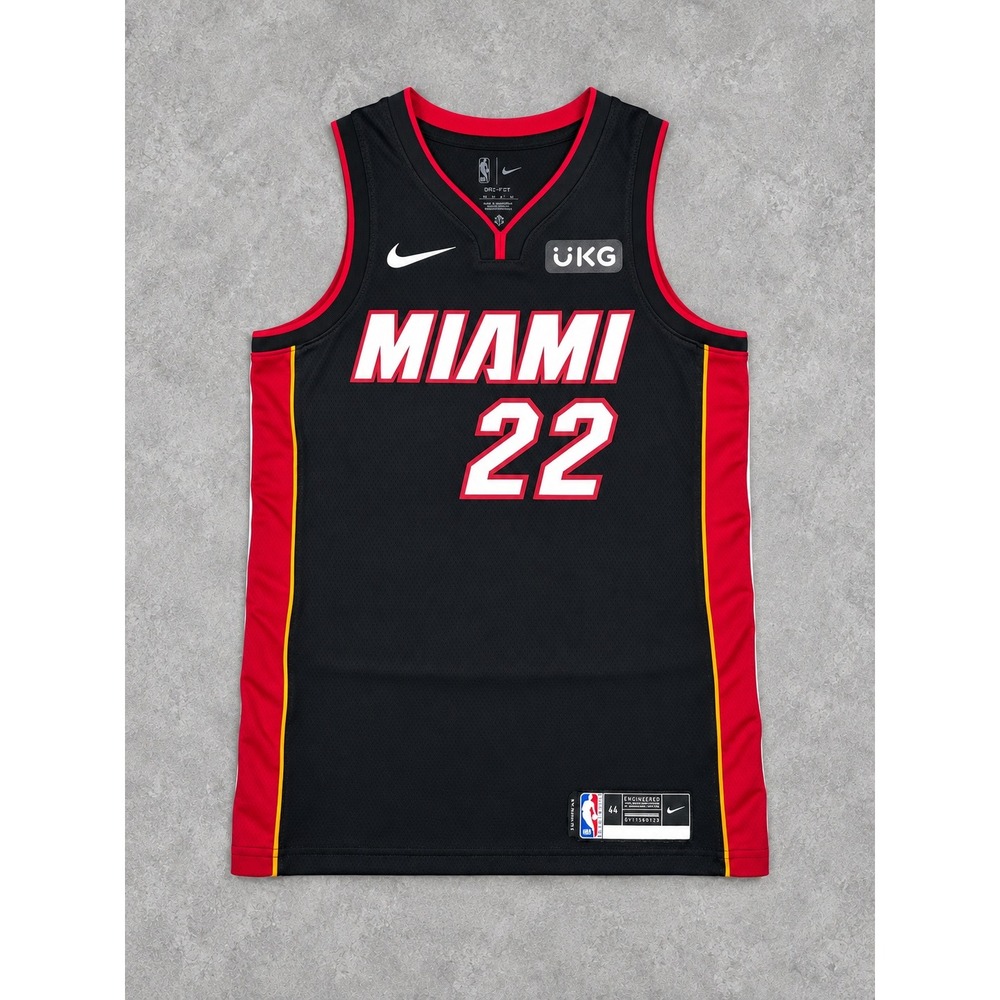 Nike Miami Heat Jimmy Butler 22 Jersey Mens Medium Black Icon Edition Swingman